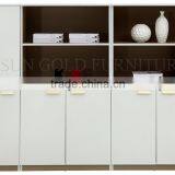 Modern wood furniture wooden bookshelf wood cabinet design (SZ-FCB337)