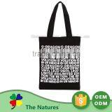 Top Grade Custom Printing Promotional White Cotton Pink Tote Bag thumbnail-1