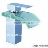 Modern Waterfall Faucet With Glass Plate Spout thumbnail-1