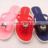2016 New Sample Latest Fashion Lady Flip Flops PCU Slipper thumbnail-1