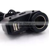 BJ-UPS-004 Waterproof Dual Motorcycle Mobile Phone USB Power Supply Cigarette Lighter 12V thumbnail-5