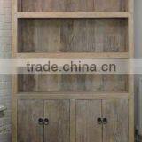 French Country Style Antique Solid Wood Bookcase P18 thumbnail-1