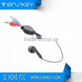 2014 New Products Best Quality Retractable Earphones From Shenzhen Factory XTY-02
