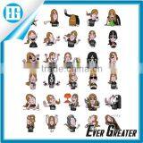 Customized Decorative Vinyl Sticker Promotional Gift Waterproof Cartoon Vinyl PVC Sticker