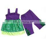 New Arrival Children's Mermaid Sets Pretty Dress With Purple Pants thumbnail-2