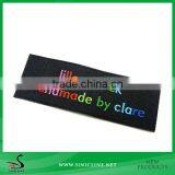 Sinicline Customer Design Colorful Logo Woven Label For Clothing
