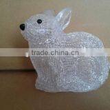 3D LED Christmas Battery Acrylic Rabbit Motif Light