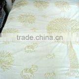 Dessigner Ethnic Hand Embroidered Golden Thread BEDSPREADS thumbnail-1