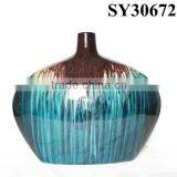Small Indoor Glazed Chinese Porcelain Vase thumbnail-6