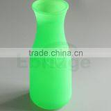 Green Colored Glass Vase thumbnail-1