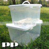 55L white plastic storage box