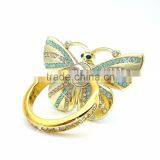 Samco Butterfly Phone Ring Stand Holder 360 Degree Rotating Ring Grip Car Holder Mount Cell Phone and Tablets Anti Drop Ring thumbnail-3