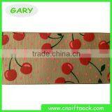 3/4" Cherry Printed Grosgrain Petersham Ribbon thumbnail-1