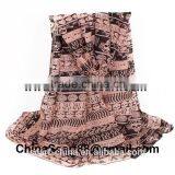 Wholesale skull chiffon scarf