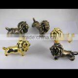 3D Metal Black Lion Figurine/metal Animal Figurine With Nickle Plated thumbnail-5