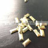 5*10mm Baquette Gold Metalic Flat Back Acrylic Jewels Rhinestones DIY Fashion Decoration, Craft Fitting Garment thumbnail-2