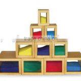 Colorful Wooden Puzzle Block Toy Play Set (Builder Blocks (10PCS))
