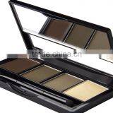 New Arrival Long Lasting Waterproof 4 Color Eyebrow Powder Compact, Pressed Powder Palette