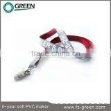 Hot Pink Rhinestone Lanyard thumbnail-1