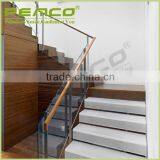 Custom Design Stainless Steel Tubular Glass Portable Steps Retractable Clear Stair Handrail thumbnail-5