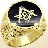 Stainless Steel Pentagram Ring Jewelry Masonic Ring thumbnail-4