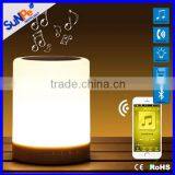 LED Touch Sensor Night Light Camping Lamp Stereo Portable Music Mini Bluetooth Speaker Light