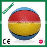 Size 2 Colorful Rubber Basketball thumbnail-1
