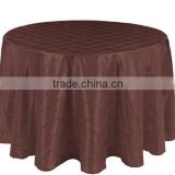 Hot Sale Red Taffeta Table Cloth,Pintuck Tablecloth