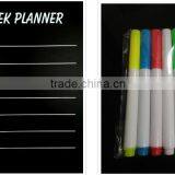 Black Writing Board With 5 Colors Pens