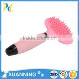 Bulk Pink Soft Flexible Dog Shower Brush Dog Massage Brush Professional Dog Brush
