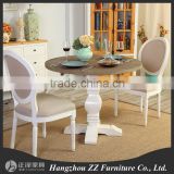 Ancient country style birch wooden dining table