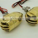 Motorcycle Cafe Racer Brass Grille Turn Light for Harley Davison thumbnail-1