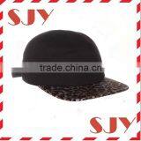 Custom Made Leopart Suede Flat Bill 5 Panel Baseball Cap thumbnail-2