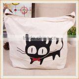 Cat Pattern Printing Canvas Tote Bag thumbnail-3