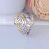 925 Sterling Silver Net Shaped Letter s Ring With Gold Plated for Women thumbnail-2