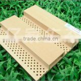 wood and plastic composite acoustic panel