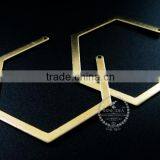 40*34mm Raw Brass Simple Pendant Charm DIY Earrings Chandelier Jewelry Findings 1800161 thumbnail-3