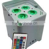 DJ Par QUAD 4 Mobile Spot DMX 4x10W LED Wireless Battery Powered Stage Wash Up-Light thumbnail-3
