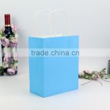Wholesale TOP Quality Reusable Custom Logo printing Paper Bag reticule shopping gift paper bags with paper handle