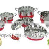 12pcs Red Painting Kitchen Cookware Set