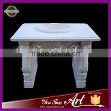 Simple White Marble Basin Design for Home thumbnail-1