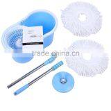 360 Rotation Spin Mop With 2 Mop Heads SS Bucket Reusable Mop Heads thumbnail-1