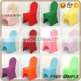 Factory Wholesale Wedding Banquet Plain Spandex Chair Cover thumbnail-3