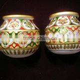 Marble Flower Vase, Decorative Flower Pot, Hand Made Marble Flower Vases, Craft Flower Pot, Flowers Pot, thumbnail-1