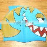 Fish Design Funny Carton for Kids/adults Waterproof Silicone Swim Caps thumbnail-2