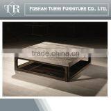 European Luxury Marble Wood Coffee Table for Living Room Set thumbnail-2