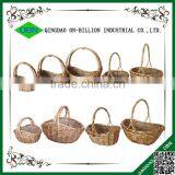 Unique Small Wicker Gift Handmade Flower Basket Empty thumbnail-4