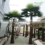 SJ2017200008 hot sale outdoor decorative artificial Washington plastic palm tree uv anti