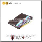 Casual Style Custom Personalized High Quality Car Pocket Wholesale Real Genuine Leather Portable Simple Card Holder