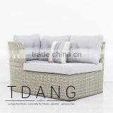 Dreux Right Hand Outdoor Bench - Vietnam Poly Rattan - Wicker Furniture thumbnail-2